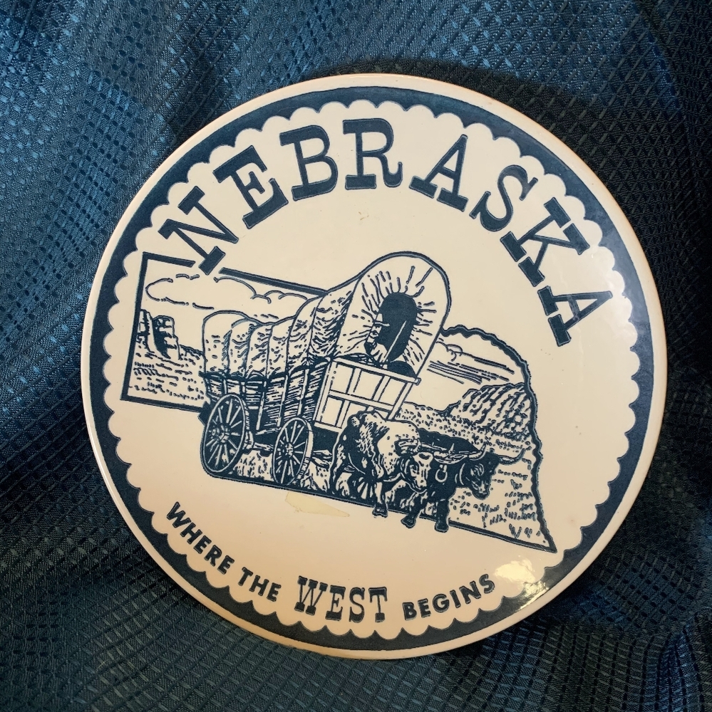 Nebraska Souvenir Plate
